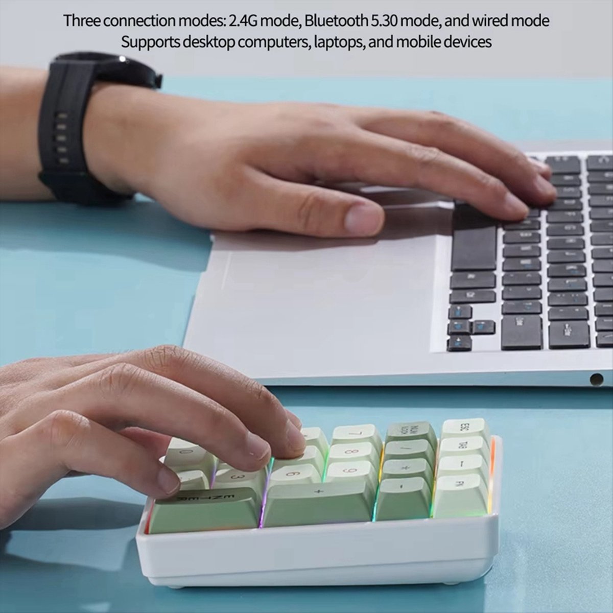 Gaming Keyboard Number Pad - N86R 21 Tuşlu Mini Klavye 2.4G