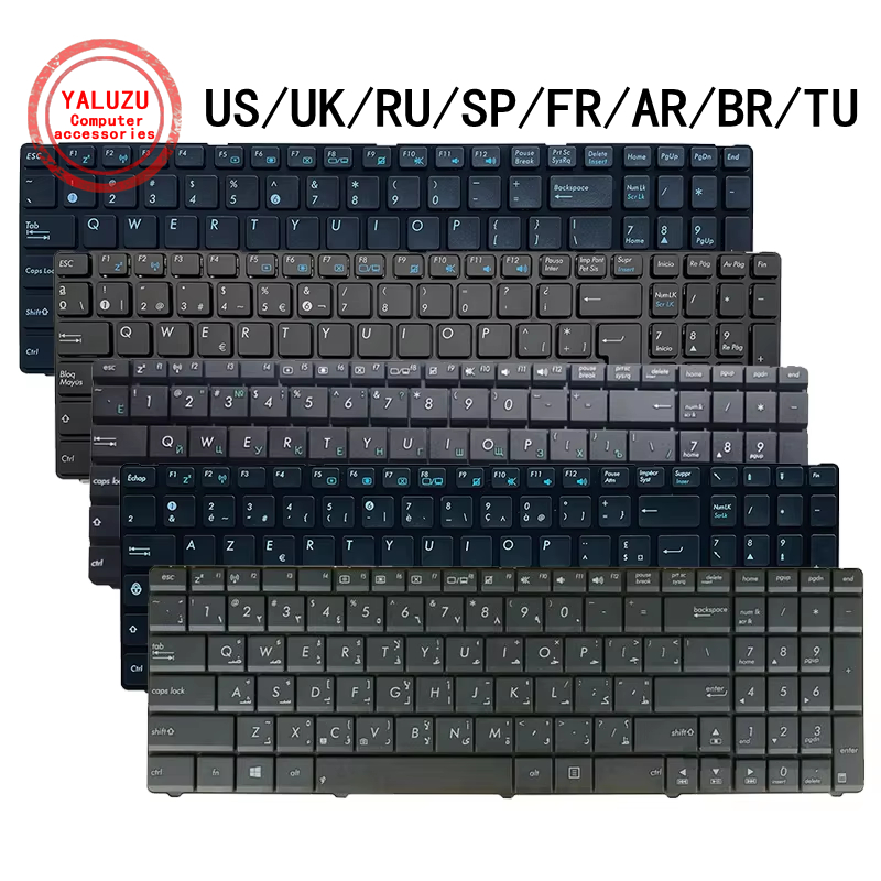Gaming Keyboard Asus - ABD/İngiltere/Rusya/İspanya/Fransa/Arjantin/Brezilya/Türkiye Laptop Klavyesi ASUS A52 A52J/JC