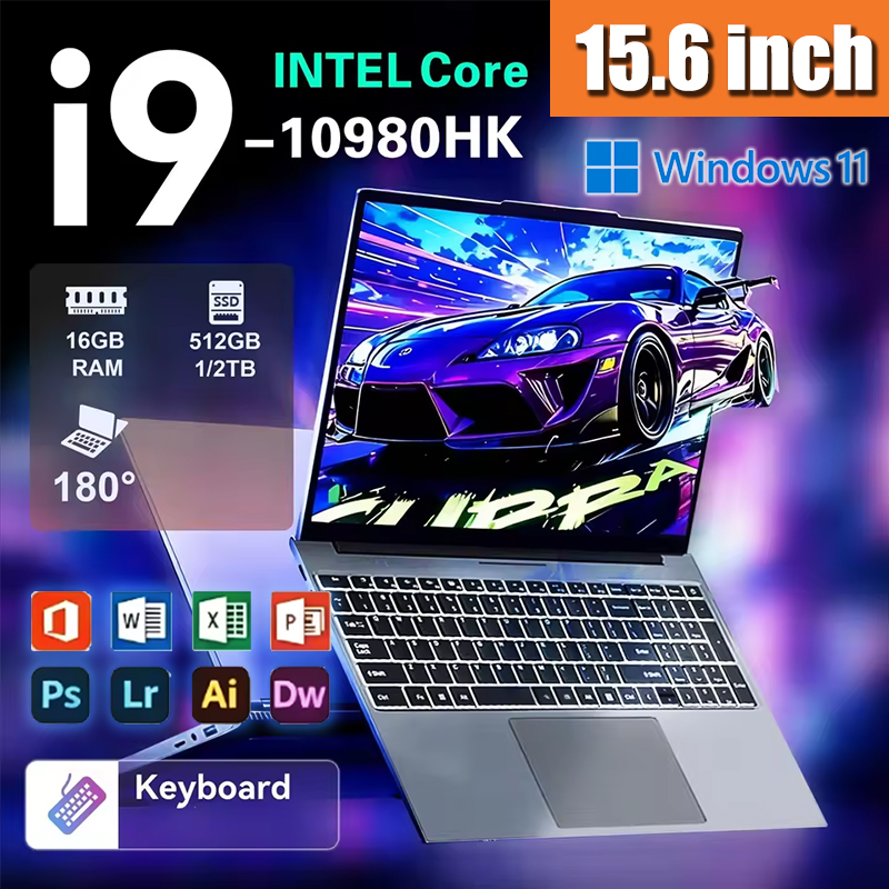 Gaming Keyboard Backlit - 15.6 inç Intel N95 Taşınabilir Dizüstü
