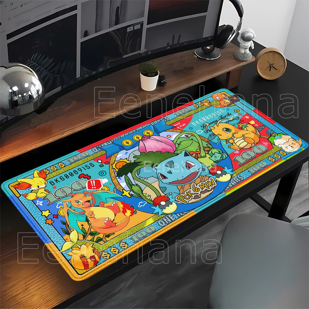Gaming Keyboard Typewriter - HD baskı Pokemon banknotları Kawaii Anime