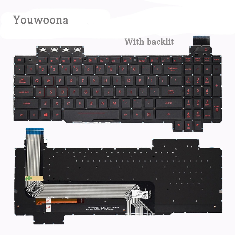 Gaming Keyboard Asus - Yeni Laptop Klavye Asus FX63 FX63V