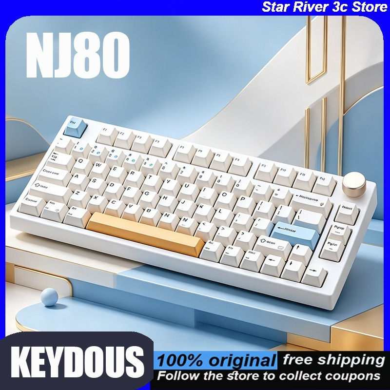 Keyboard Gaming Mac - KEYDOUS NJ80 Mekanik Klavye Üç Modlu