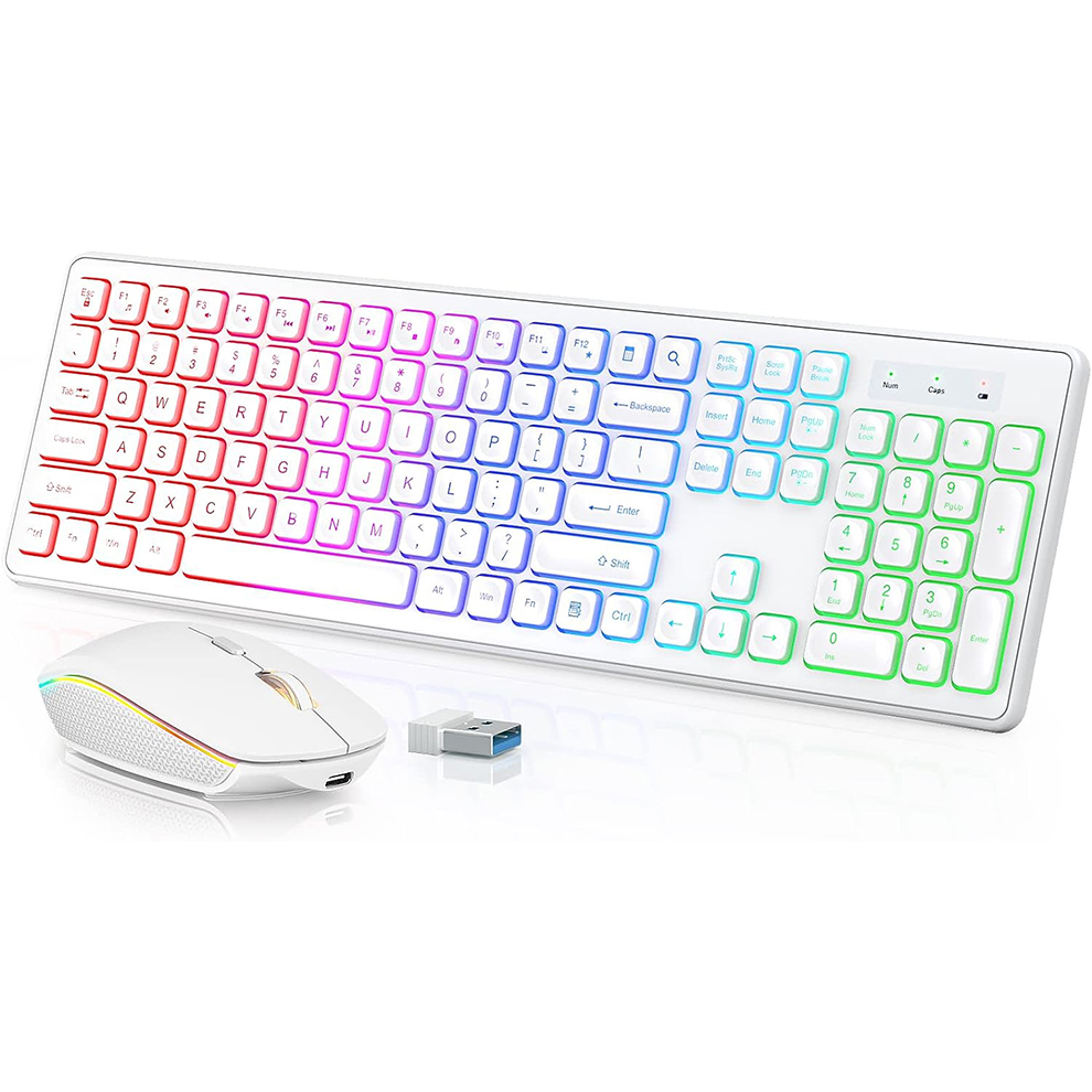 Gaming Keyboard Extension - Arkadan Aydınlatmalı Kablosuz Klavye ve Fare,