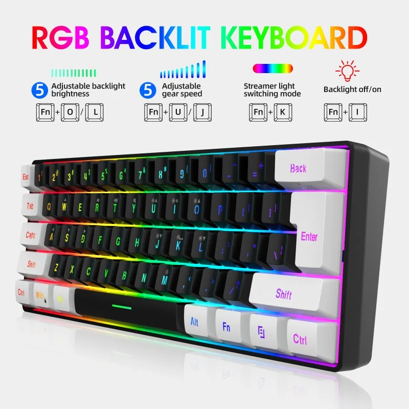 Klavye ve Fare %60 Bilgisayar  - Gaming Keyboard Ergonomic incelemesi ve fiyatı