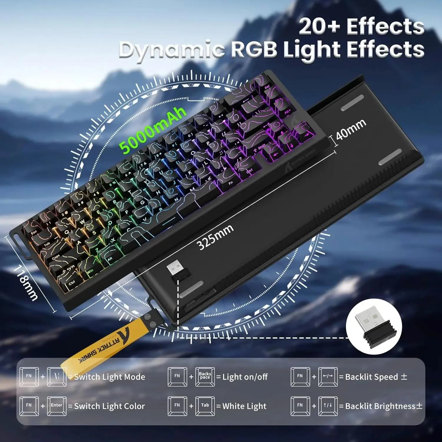 Attack Shark X68PRO HE Kablosu - Keyboard Gaming Mac incelemesi ve fiyatı