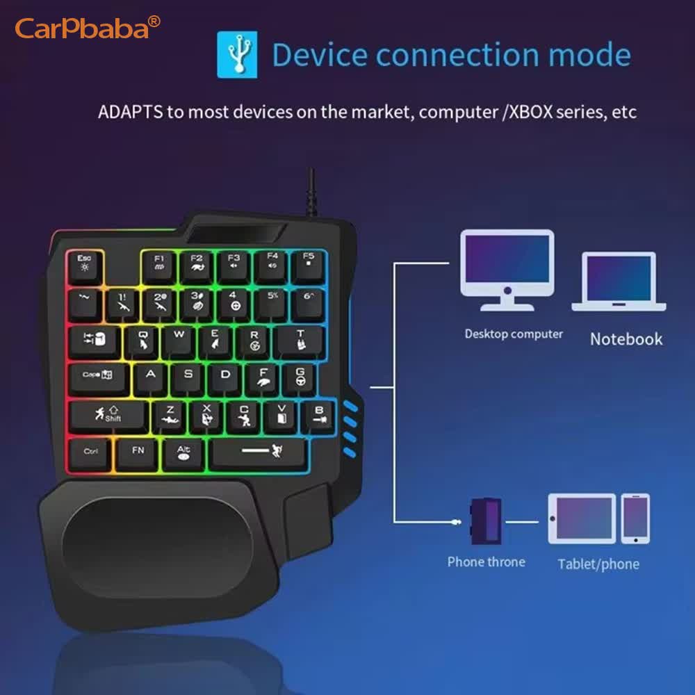 USB Tek El Oyun Kiti Kompakt M - Gaming Keyboard 1 Hand incelemesi ve fiyatı