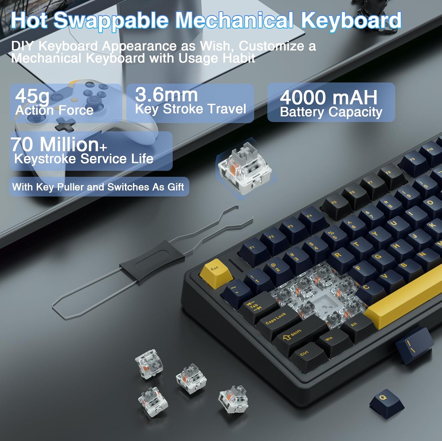 Aula F75 Mekanik Klavye, Tamam - Gaming Keyboard Number Pad incelemesi ve fiyatı