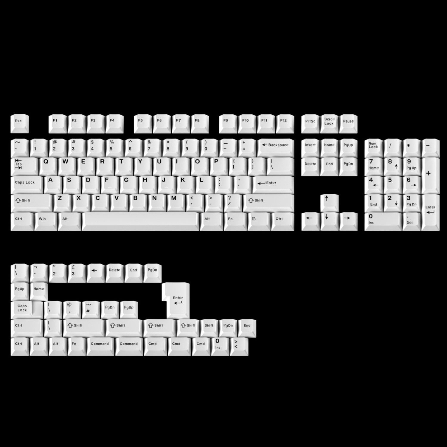 Minimalist Saf Beyaz Tuş Başlı - Gaming Keyboard Extension incelemesi ve fiyatı