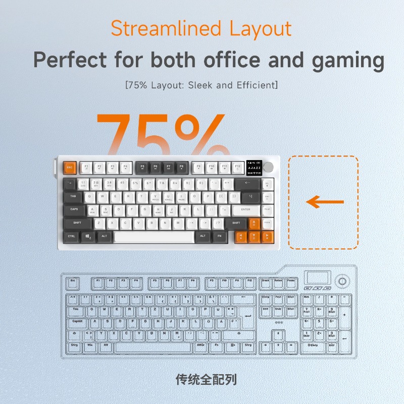AJAZZ AF82 %75 Üç Modlu Klavye - Keyboard Gaming Mac incelemesi ve fiyatı