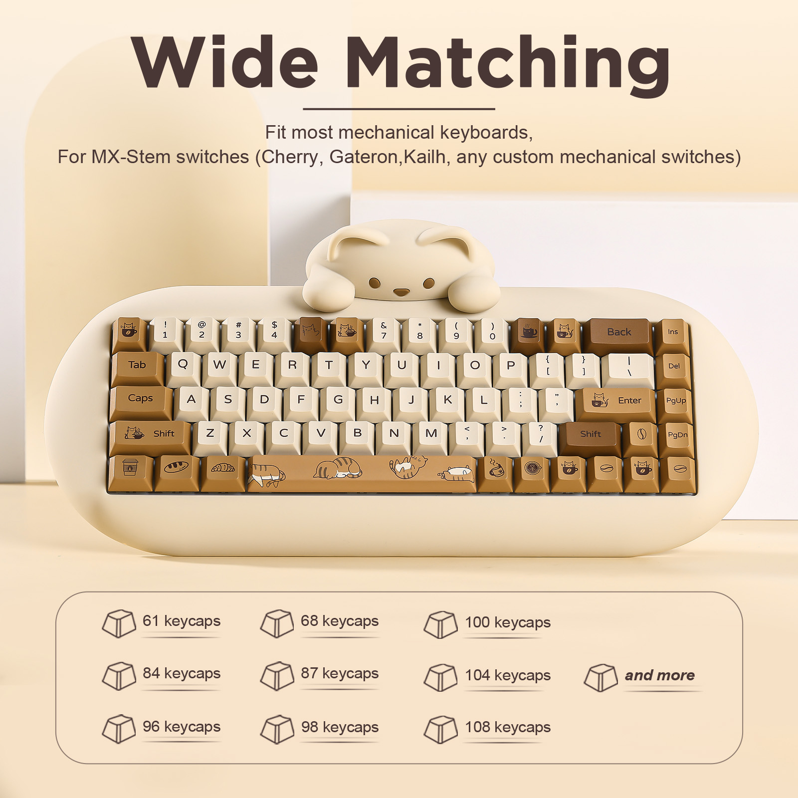 YUNZII Coffee Cat PBT Tuş Başl - Gaming Keyboard Extension incelemesi ve fiyatı